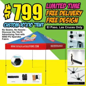 10'x10' Custom Tent - Frame and Print