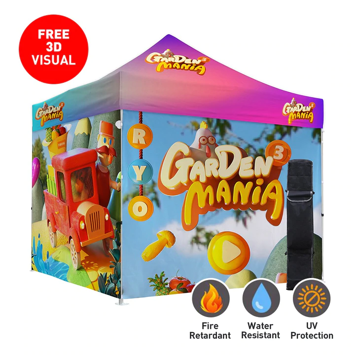 10'x10' Custom Tent - Frame and Print - Image 5